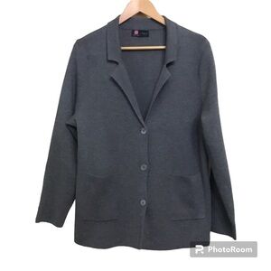 Kancy Kole Women’s Gray Lightweight Jacket Cardigan Size XL